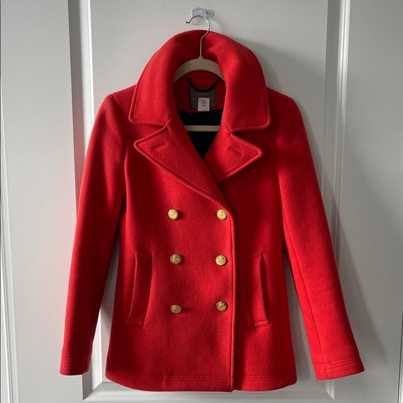 J. Crew Stadium Cloth by Nello Gori Peacoat - Picture 5 of 7